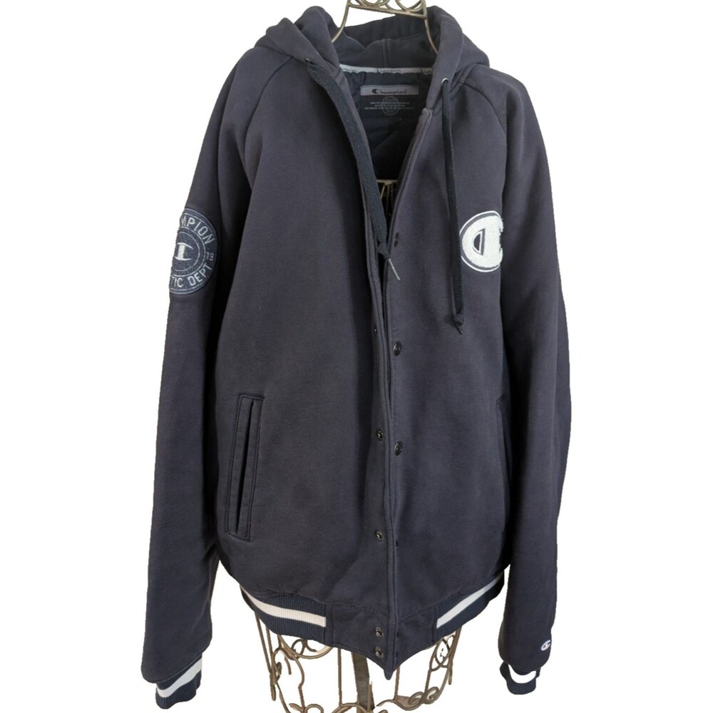 Champion Men's Varsity Hoodie Jacket Excellent Used